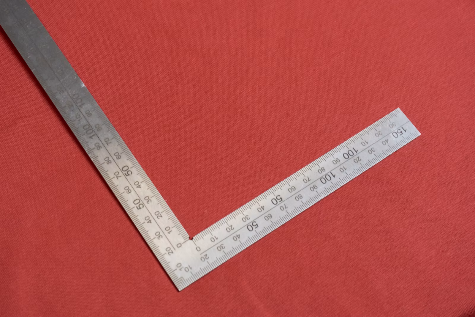 Dzianina ściągacz prążek bawełna czerwony szer. 94 cm
