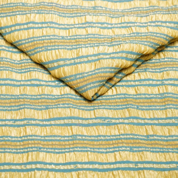 Sukienki krepa kreszowana złota szer. 150 cm
