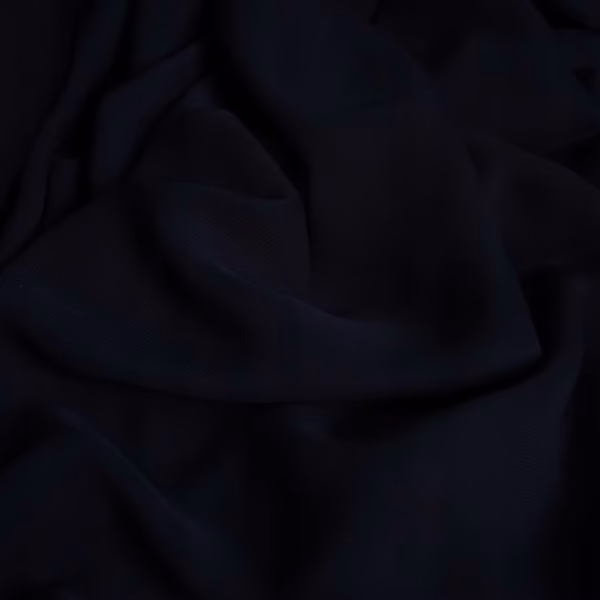 Szyfon beżowy jednobarwny gładki niebieski szer. 150 cm